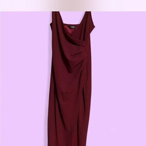 SHEIN Deep Red Dress